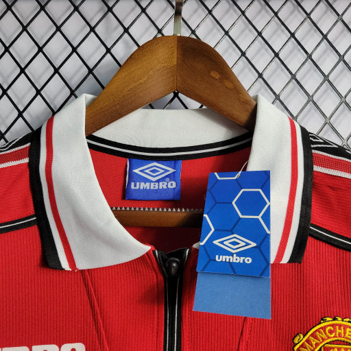 Manchester United maillot Retro 1998 1999 Manches Longues