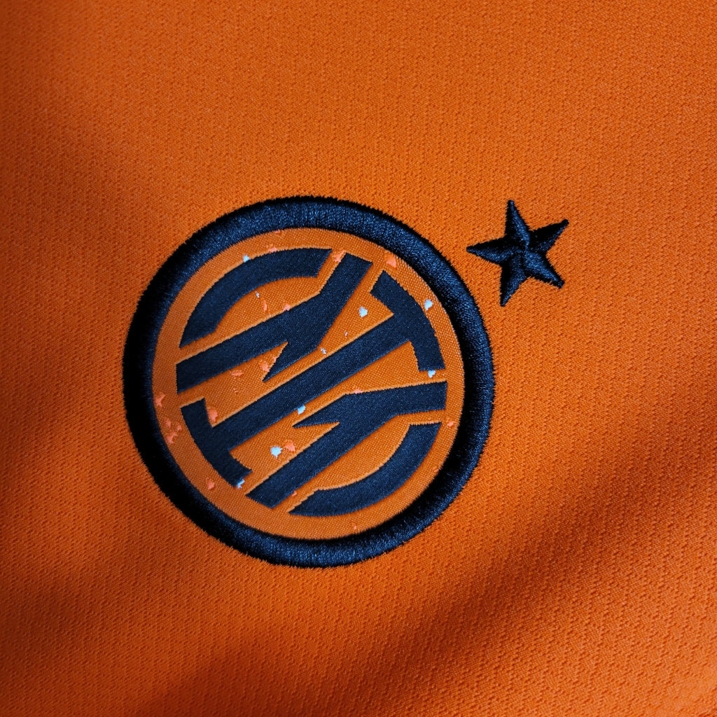 Inter Milan Maillot Foot Third Orange 2023 2024