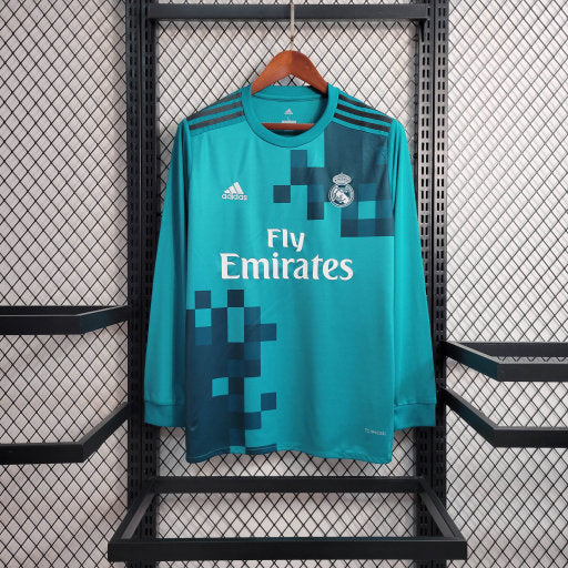 Real Madrid maillot 2017 2018 manches longues retro