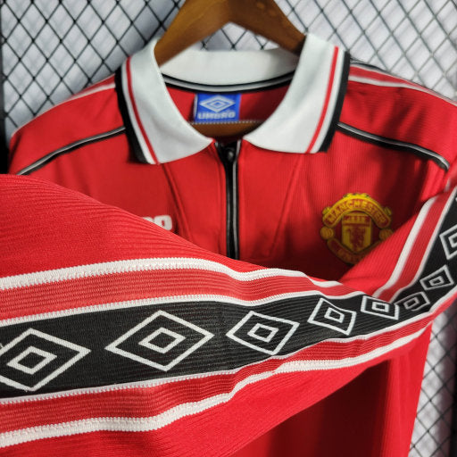 Manchester United maillot Retro 1998 1999 Manches Longues