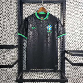 22-23 Maillot Brésil Léopard Noir