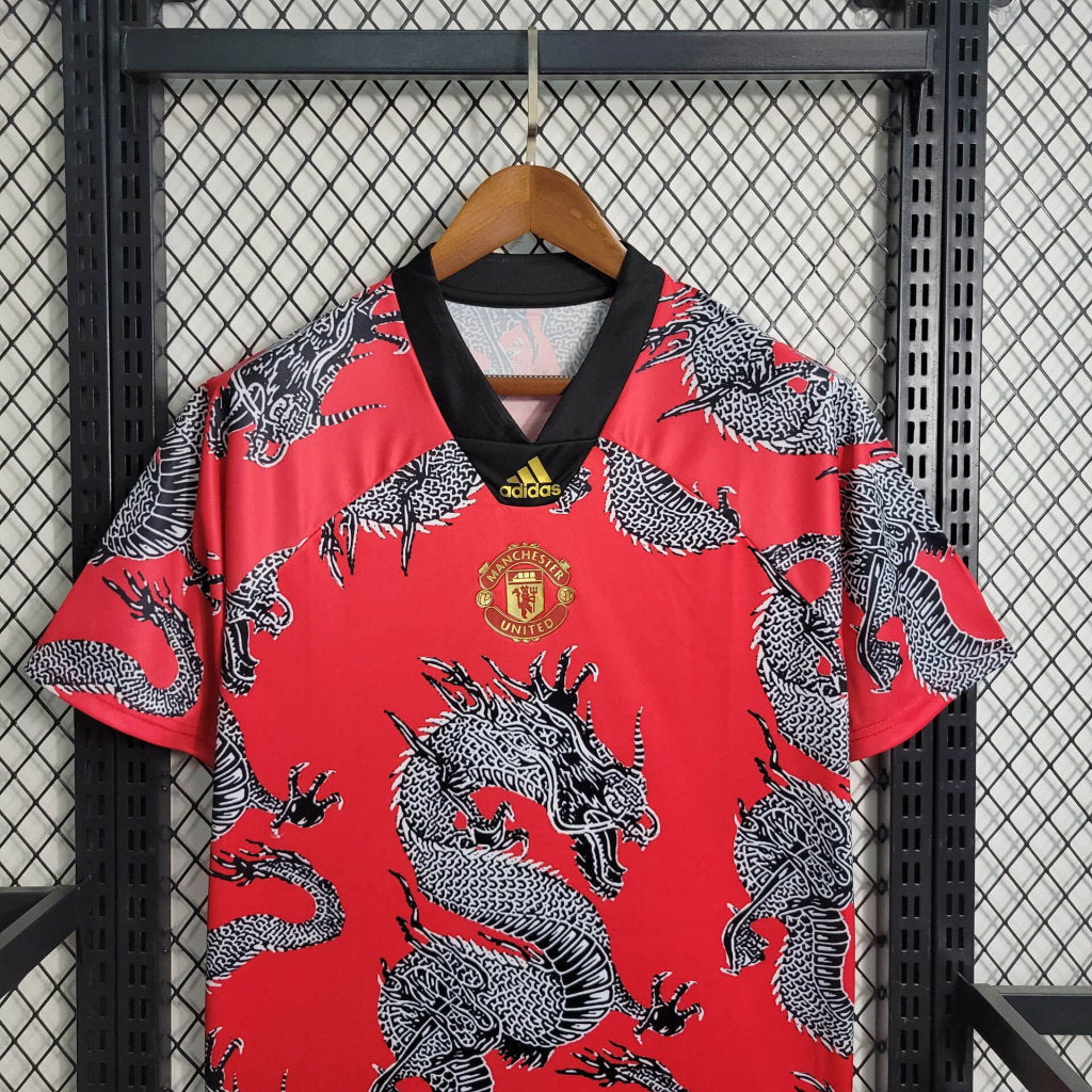 Maillot Foot Manchester United Retro 2019 2020 Japon Dragon