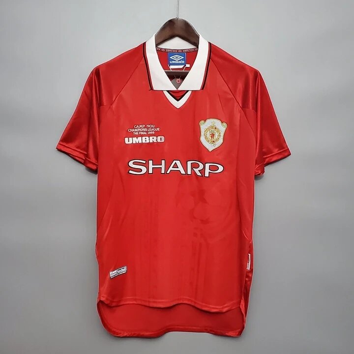 Manchester United Maillot Rétro 1999