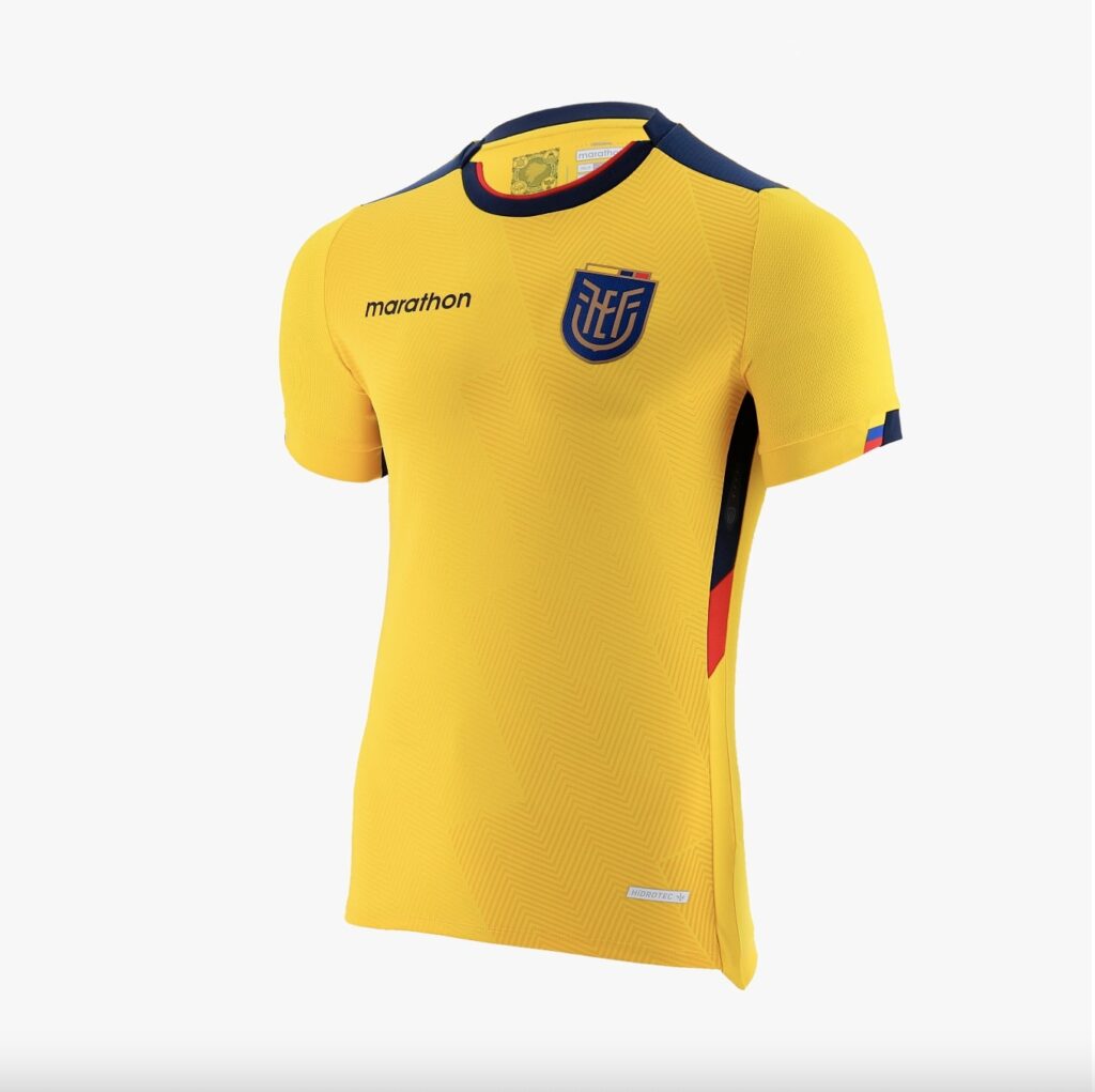 Équateur maillot coupe du monde 2022